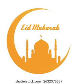 Eid Mubarak Design Background. Ilustração abstrata de vetor para saudações cartão, cartaz e banner.