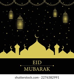 Eid Mubarak Design Background. Eid mubarak islamic greeting card, poster, banner design, vector illustration. Islamic festival for banner, poster, background, flyer,illustration, brochure