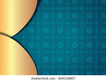 Eid Mubarak Design Background vector for banner, greeting card template with arabic galligraphy wishes Eid Mubarak for Saudi Arabia and muslim people- Translation: Eid Mubarak.
