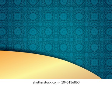 Eid Mubarak Design Background vector for banner, greeting card template with arabic galligraphy wishes Eid Mubarak for Saudi Arabia and muslim people- Translation: Eid Mubarak.