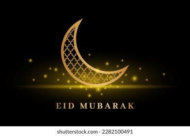 Eid Mubarak Design Background. Vector Illustration for greeting card, poster and banner.