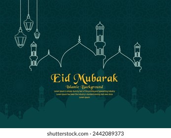 Eid mubarak design for festival