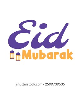 Eid Mubarak design graphic element, eid al-fitr element