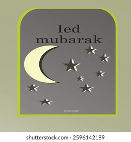 Eid mubarak design with green color theme