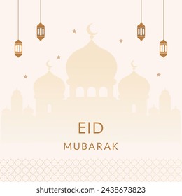 Eid Mubarak design illustration vector
