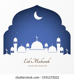 Eid mubarak elegant vector background. - Vector.