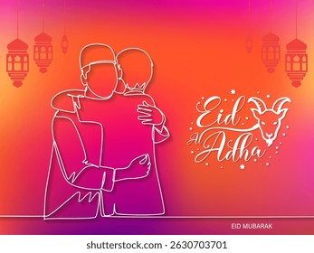 Eid Mubarak English Typography. Eid ul-Fitr, Eid ul-Adha text vector design.Creative Art Eid Mubarak Lettering and Mubarak calligraphy Background
