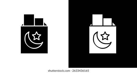 Eid mubarak envelope icon concept, vector illustration