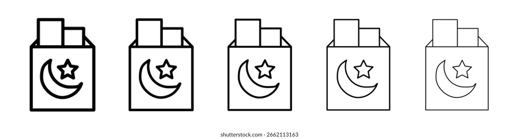 Eid mubarak Umschlag Symbol gefüllt flachen Schild Konzept für Web-Design.