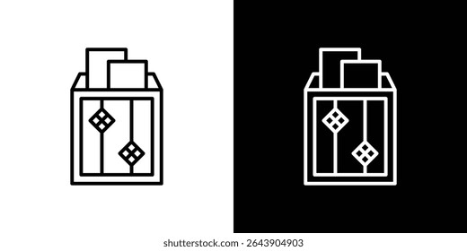 Eid mubarak envelope icon symbol concept for graphic design, Website, UI. EPS