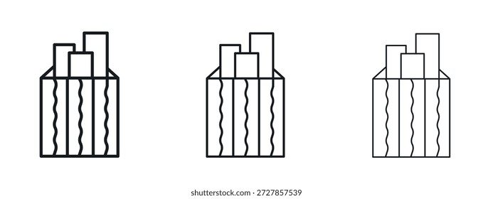 Plantilla de diseño de logotipo de Vector de icono de sobre de Eid mubarak. Gráficos de trazo editables.