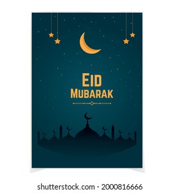 Diseño de volante para eventos Eid Mubarak