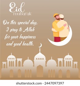 Eid mubarak festival  greeting background