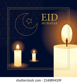 eid mubarak festive card style