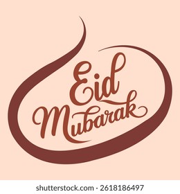 Eid Mubarak festive Vector Design, typography design, calligraphy style, greeting design,Eid Mubarak Card Artwork,decorative lettering.
