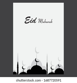 Eid Mubarak Flyer design Vector