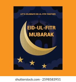 Eid Mubarak Flyer,Celebrate Eid Al-Fitr Together