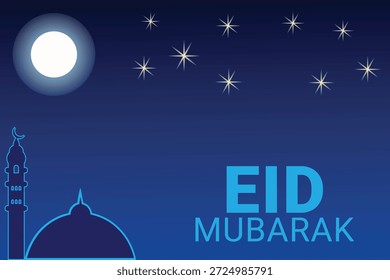 Eid Mubarak saudação de fundo design