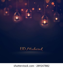 Eid Mubarak, greeting background, eps 10