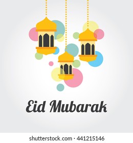 Eid Mubarak, greeting background, eps 10