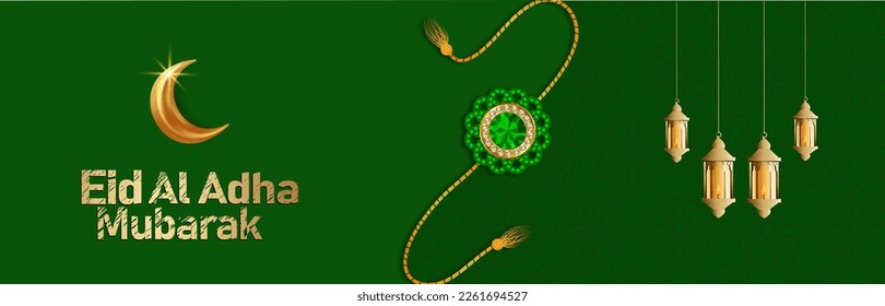 Eid Mubarak Greeting background Islamic pattern vector design with beautiful Arabic calligraphy.