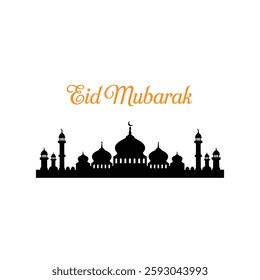Eid Mubarak Greeting Background Template.