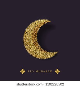 Eid mubarak greeting card . 