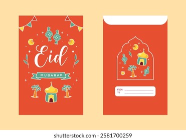 Eid mubarak greeting card background