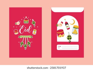 Eid mubarak greeting card background