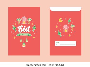 Eid mubarak greeting card background