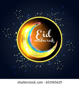 Eid Mubarak Greeting Card Background.