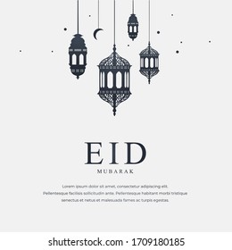 eid Mubarak greeting card design