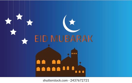EID mubarak greeting card design