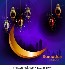 Eid Mubarak greeting Card Illustration, ramadan kareem vector for banner, poster, background, flyer,illustration, brochure.