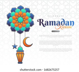 eid mubarak greeting card, posters or invitations template design with arabic ornament, islamic pattern, and moon. ramadan kareem stock vector illustration