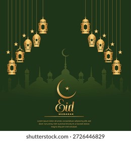Eid Mubarak Tarjeta de felicitación Pro