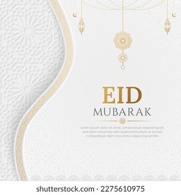 Eid Mubarak Greeting Card Social Media Post template