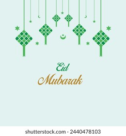 Eid mubarak greeting card vector illustration. sstkEIDMUBARAK