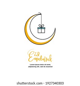 Eid Mubarak greeting with gift