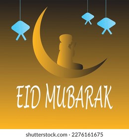 Eid Mubarak Grüße Hintergrund, Elegantes Element für Design-Vorlage, ein Ort für Text Grußkarte, und Banner für Ramadan Kareem.