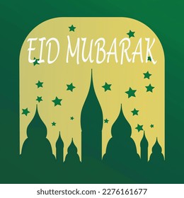 Eid Mubarak greetings background, Elegant element for design template, a place for text greeting card, and banner for Ramadan Kareem.
