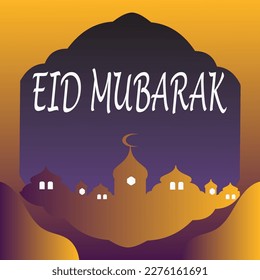 Eid Mubarak greetings background, Elegant element for design template, a place for text greeting card, and banner for Ramadan Kareem.