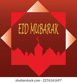 Eid Mubarak greetings background, Elegant element for design template, a place for text greeting card, and banner for Ramadan Kareem.