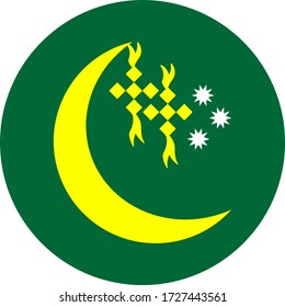 Icono de Eid mubarak estilo plano para el diseño web
