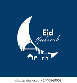 Eid Mubarak Icon trendige Vektor. Eid Mubarak Logo Trendy Design Vektor.