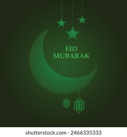 Eid Mubarak Ikone trendige Vektorgrafik. Eid Mubarak Logo Trendy Design Vektorgrafik.