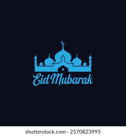 Eid Mubarak Icon Trendy Vector. Eid Mubarak Logo Design Vector.
