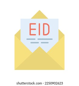 Imagen vectorial del Icono de Eid Mubarak. Adecuado para aplicaciones móviles, aplicaciones web y medios impresos.