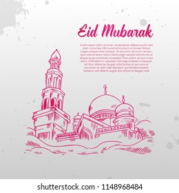 Eid Mubarak Illustration