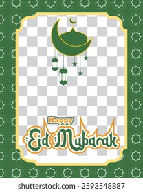 Eid Mubarak Instagram post template design Islamic design for idul fitri